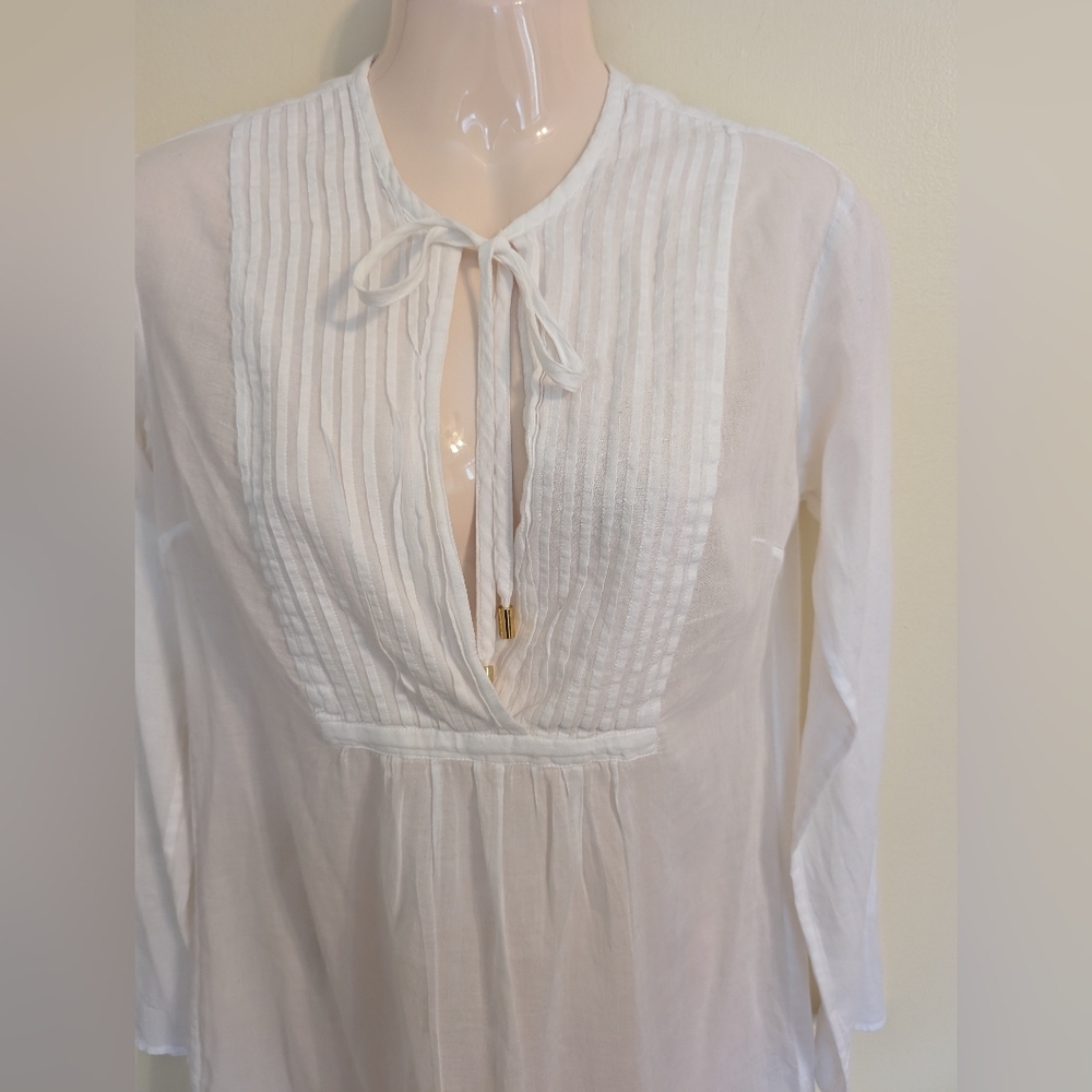 Heidi Klein 100% Linen White Tunic Cover Up 1 Small - Picture 3 of 8